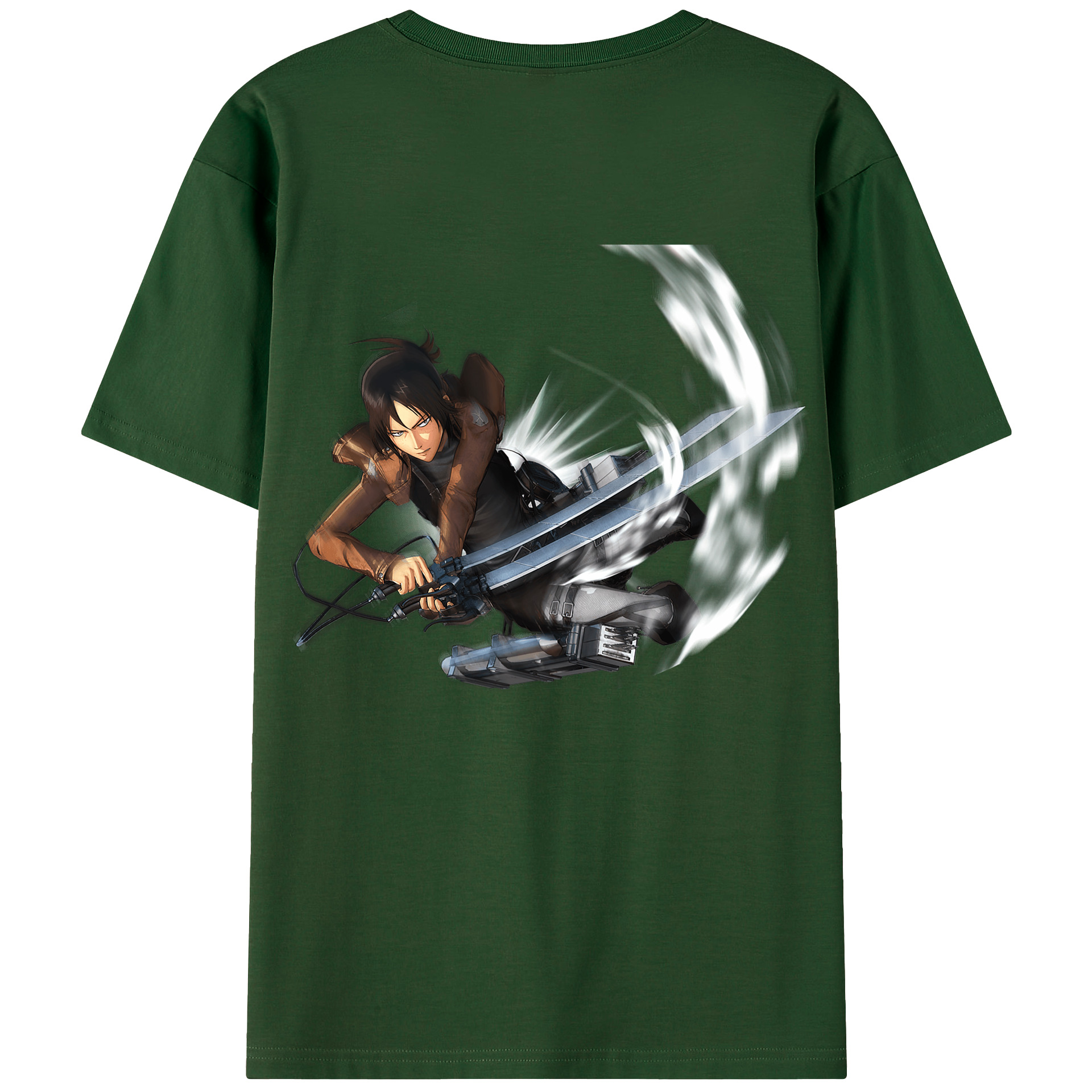 （画像用） 進撃の巨人 Attack on Titan 綿100％半袖Tシャツ（背面プリント）